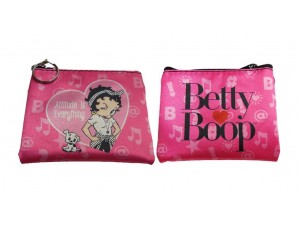 Betty Boop Coin Purse with Key Ring Attitude is Everything Design